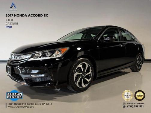 Black 2017 Honda Accord EX