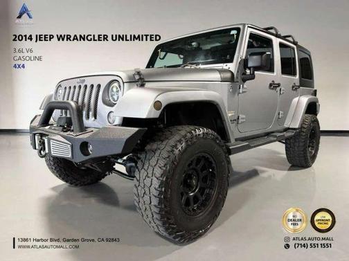 Silver 2014 Jeep Wrangler Unlimited Sahara