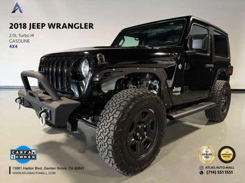 Black 2018 Jeep Wrangler Sport