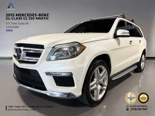 White 2015 Mercedes-Benz GL-Class GL 550 4MATIC