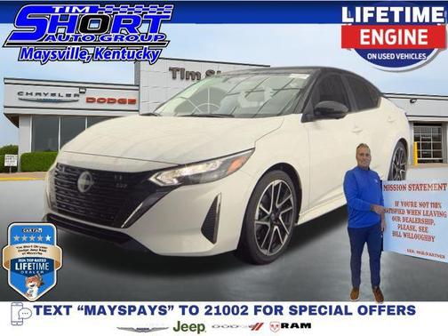 Aspen White 2025 Nissan Sentra SR
