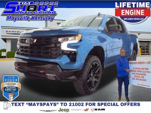Glacier Blue Metallic 2024 Chevrolet Silverado 1500 LT Trail Boss