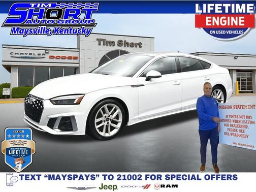 White 2024 Audi A5 Sportback 45 S Line Premium Plus