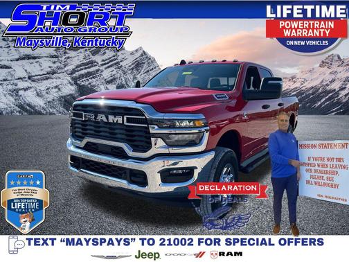 Flame Red Clearcoat 2026 RAM 3500 Tradesman Crew Cab 4x4 6'4' Box