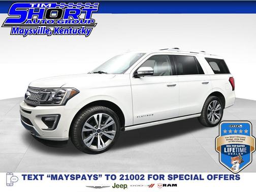 Star White Metallic Tri-Coat 2020 Ford Expedition Platinum