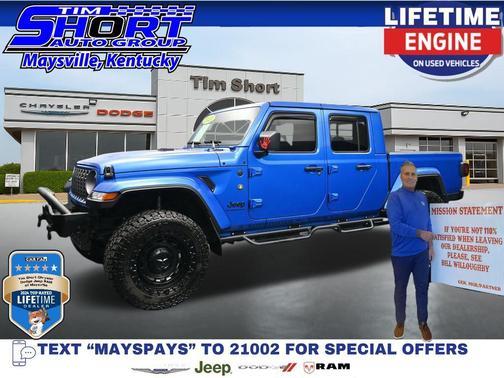 Hydro Blue Pearlcoat 2024 Jeep Gladiator Nighthawk