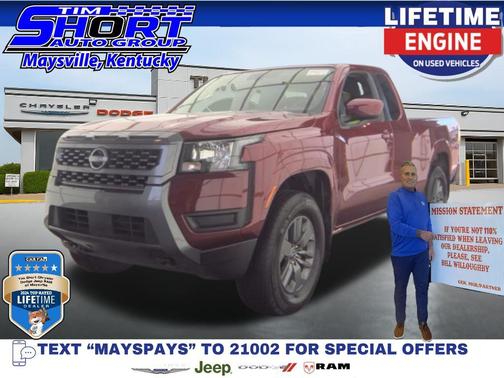 Cardinal Red Metallic Tricoat 2025 Nissan Frontier SV