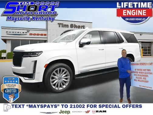 Crystal White Tricoat 2023 Cadillac Escalade Premium Luxury