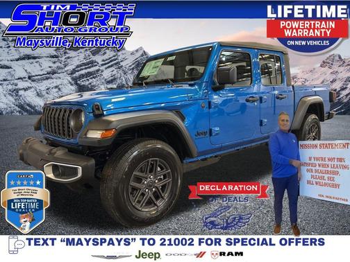 Hydro Blue Pearlcoat 2026 Jeep Gladiator Sport