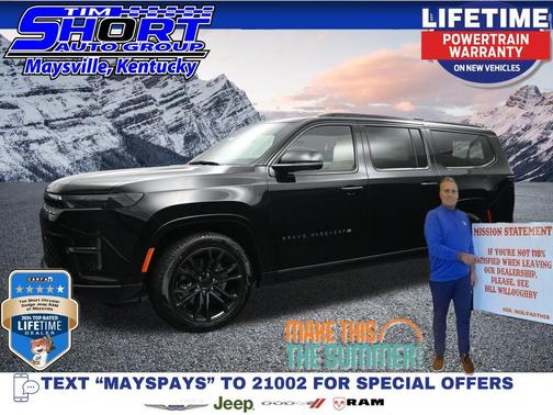 High Gloss Black 2026 Jeep Grand Wagoneer L Summit Reserve 4x4