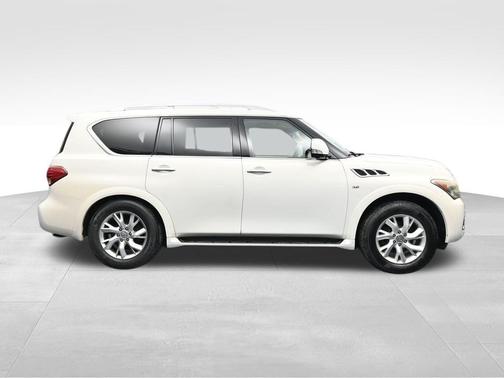 Moonlight White 2014 INFINITI QX80 Base