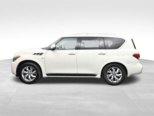 Moonlight White 2014 INFINITI QX80 Base