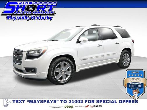 White Frost Tricoat 2016 GMC Acadia Denali