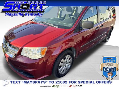 Deep Cherry Red Crystal Pearlcoat 2015 Dodge Grand Caravan AVP/SE