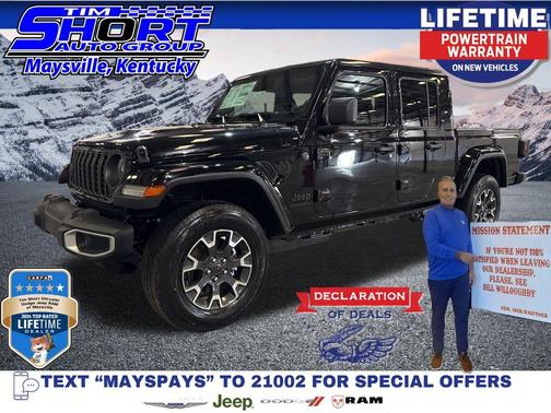 Black Clearcoat 2026 Jeep Gladiator Sahara 4x4