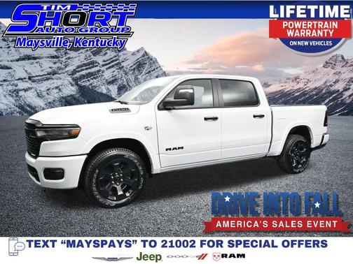 Bright White Clearcoat 2026 RAM 1500 Big Horn/Lone Star