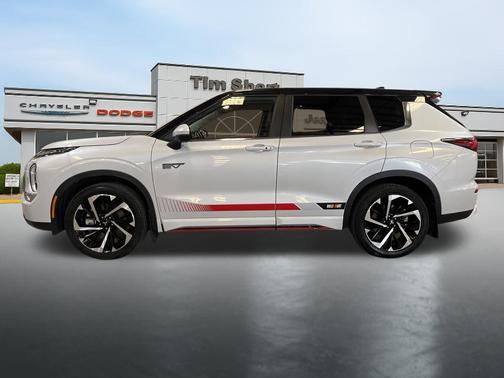 White Diamond/Black Roof 2024 Mitsubishi Outlander PHEV SE Ralliart