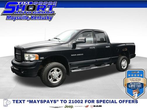 Black 2005 Dodge Ram 2500 SLT Quad Cab