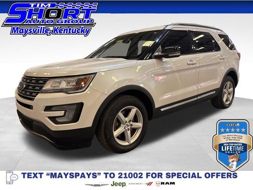 White Platinum 2017 Ford Explorer XLT