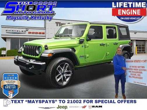 Mojito Clearcoat 2025 Jeep Wrangler 4xe Sport S