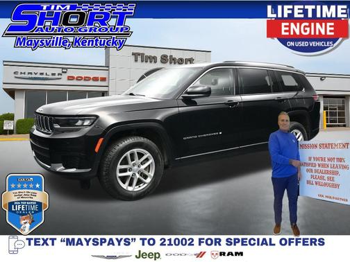 Diamond Black Crystal Pearlcoat 2022 Jeep Grand Cherokee L Laredo