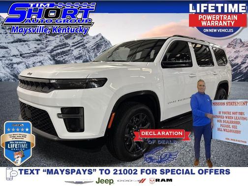 Bright White Clearcoat 2026 Jeep Grand Wagoneer Limited Altitude 4x4
