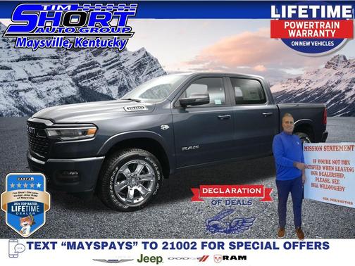 Forged Blue Metallic 2026 RAM 1500 Big Horn/Lone Star