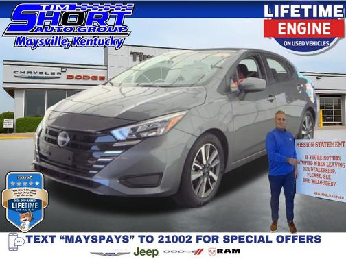 Gun Metallic 2025 Nissan Versa 1.6 SV