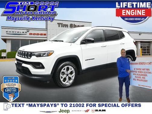 Bright White Clearcoat 2025 Jeep Compass Latitude