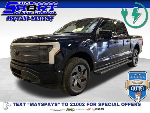 Antimatter Blue Metallic 2023 Ford F-150 Lightning Pro