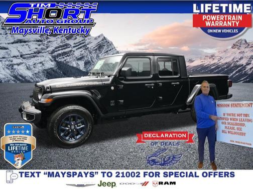 Black Clearcoat 2026 Jeep Gladiator 85th Anniversary Edition