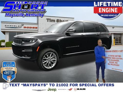 Diamond Black Crystal Pearlcoat 2023 Jeep Grand Cherokee Summit