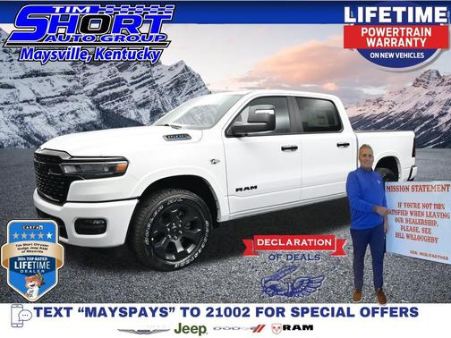 Bright White Clearcoat 2026 RAM 1500 Big Horn/Lone Star