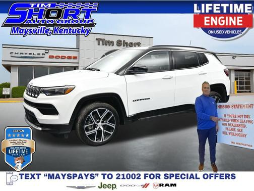 Bright White Clearcoat 2024 Jeep Compass Limited