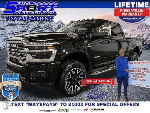 Diamond Black Crystal Pearlcoat 2026 RAM 3500 Longhorn