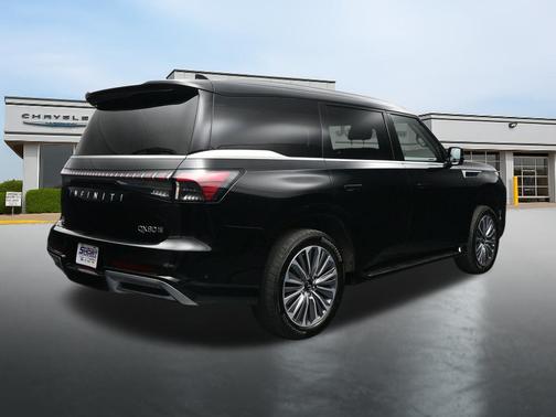 Black Obsidian 2025 INFINITI QX80 Luxe