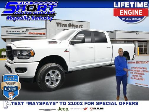 Bright White Clearcoat 2024 RAM 2500 Big Horn Crew Cab 4x4 6'4' Box