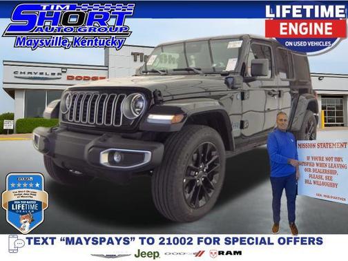 Black Clearcoat 2025 Jeep Wrangler 4xe Sahara