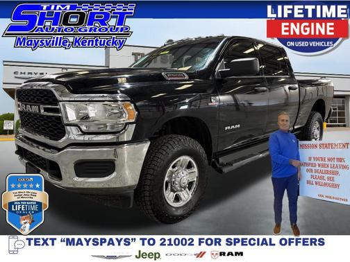 Diamond Black Crystal Pearlcoat 2022 RAM 2500 Tradesman Crew Cab 4x4 6'4' Box