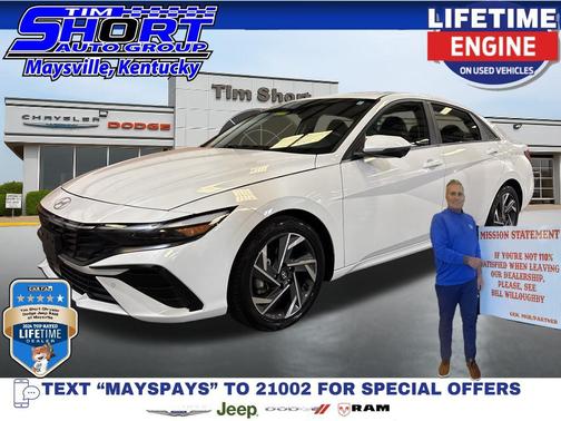 Serenity White 2024 Hyundai ELANTRA Limited