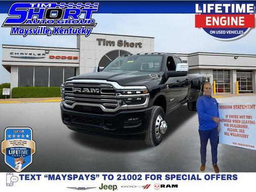 Diamond Black Crystal Pearlcoat 2026 RAM 3500 Laramie Crew Cab 4x4 8' Box