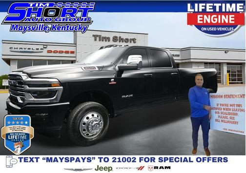 Diamond Black Crystal Pearlcoat 2026 RAM 3500 Laramie Crew Cab 4x4 8' Box