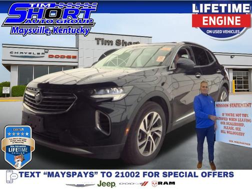 Dark Moon Blue Metallic 2021 Buick Envision AWD Essence