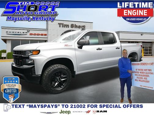 Silver Ice Metallic 2021 Chevrolet Silverado 1500 Custom Trail Boss