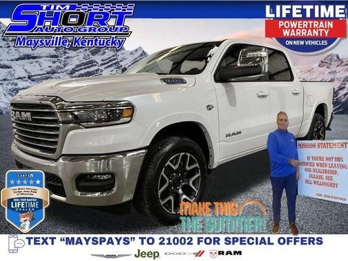 Ivory White Tri-Coat Pearlcoat 2026 RAM 1500 Laramie