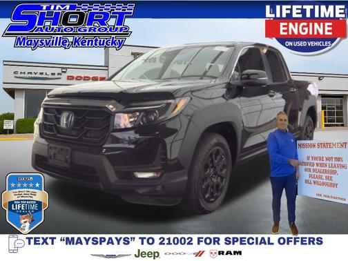 Crystal Black Pearl 2023 Honda Ridgeline RTL