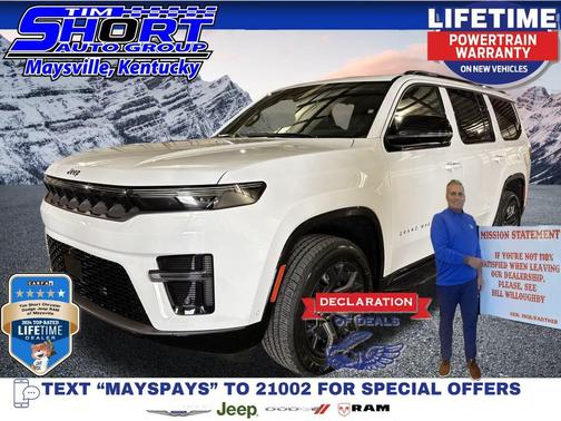 Bright White Clearcoat 2026 Jeep Grand Wagoneer Limited Altitude 4x4