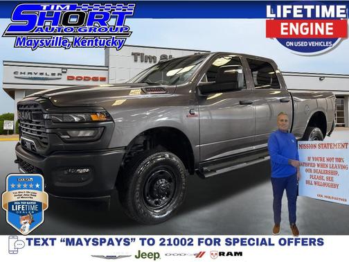 Granite Crystal Metallic Clearcoat 2025 RAM 2500 Tradesman Crew Cab 4x4 6'4' Box