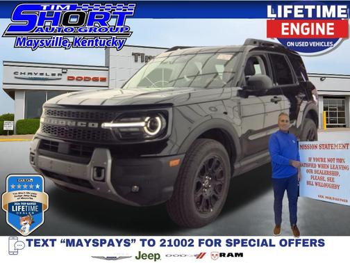 Shadow Black 2025 Ford Bronco Sport Badlands