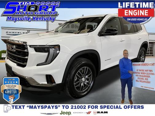 Summit White 2025 GMC Acadia AWD Elevation